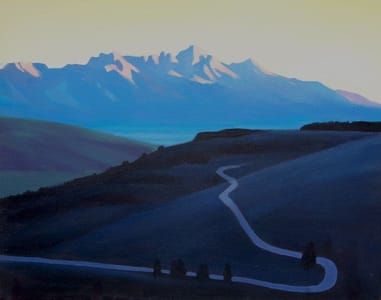 Artwork Title: Dawn, Saddle Butte (Study)