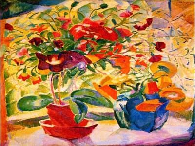Artwork Title: Flowers on Windowsill