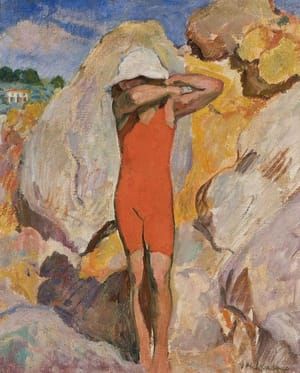 Artwork Title: Child in red tights