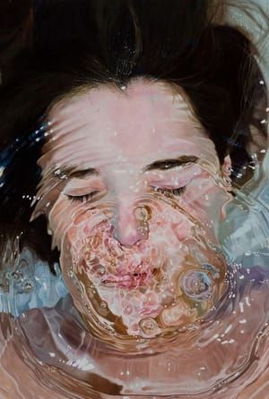 Artwork Title: Rostro bajo el agua (Face Underwater)