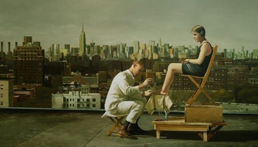 Artwork Title: Pareja en la azotea (Couple on the Roof)