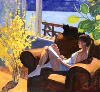 Artwork Title: Marsha and Forsythia