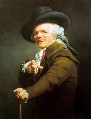 Artwork Title: Self portrait, mocking