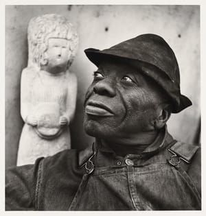 Artwork Title: William Edmondson, Sculptor, Nashville