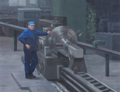 Artwork Title: The Lathe Man