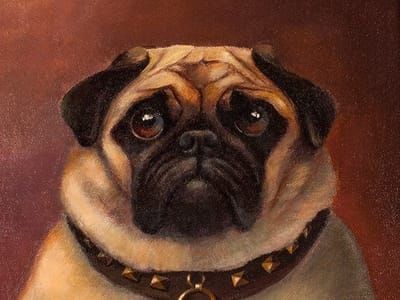 Artwork Title: Pug Brutus and the Bone