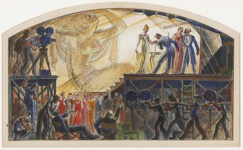 Artwork Title: Mural Study: Filmmaking