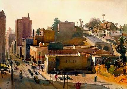 Artwork Title: Moore Hill, Los Angeles