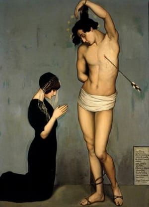 Artwork Title: Ex-voto, Martirio de San Sebastián