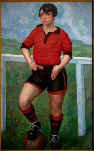 Artwork Title: La futbolista morena