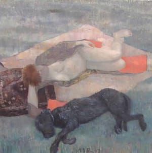 Artwork Title: Patje met hond (Patje with Dog)   2001