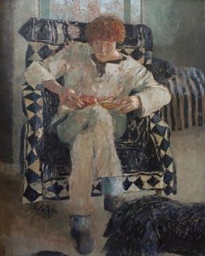 Artwork Title: Patje Reading