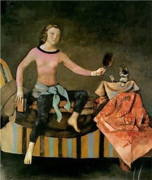 Artwork Title: Le Chat au Miroir II