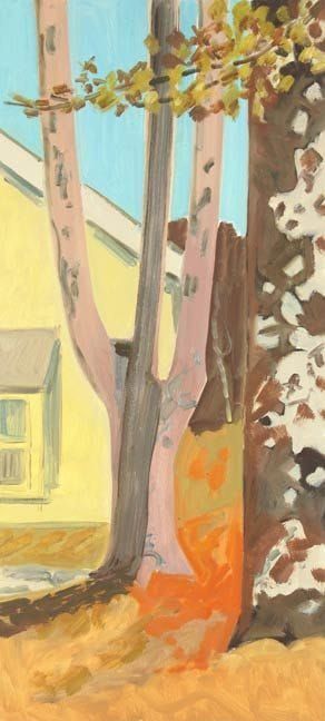Artwork Title: Two Trees, Afternoon Light