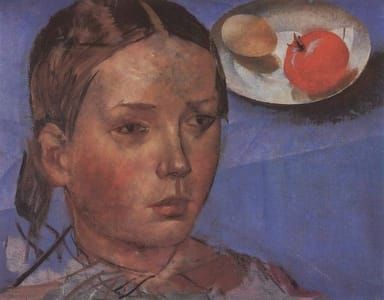 Artwork Title: Portrait of the Artist's Daughter against the Background of a Still Life