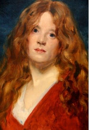 Artwork Title: Portrait de femme rousse