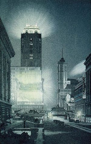 Artwork Title: West Forty Second Street, Night