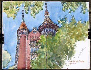 Artwork Title: Casa de les Punxes, Barcelona