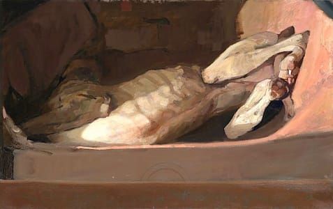 Artwork Title: Slapend hondje (Sleeping Dog)