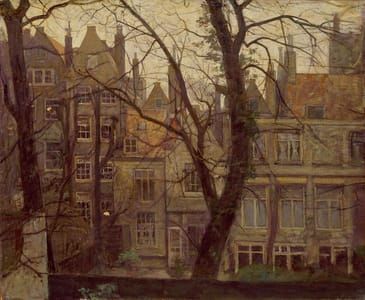 Artwork Title: Uitzicht vanuit het atelier Keizersgracht 327, Amsterdam (View from the Studio at Keizersgracht 327,