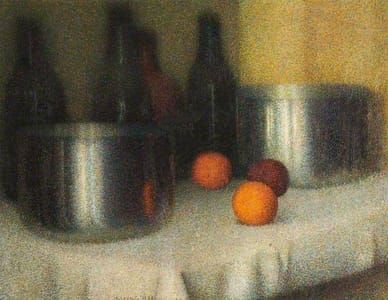 Artwork Title: Aluminium Pans and Oranges