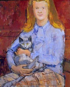 Artwork Title: Girl with Cat