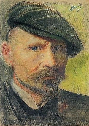 Artwork Title: Self Portrait wearing Flat Cap
