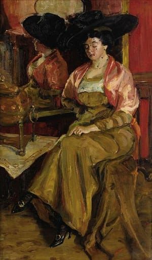 Artwork Title: In a Cafe