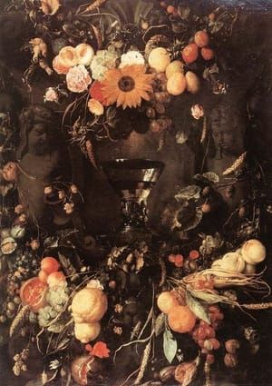 Artwork Title: Fruit And Flower Still Life
