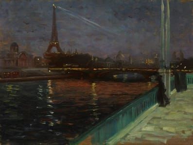 Artwork Title: Nocturne, Paris