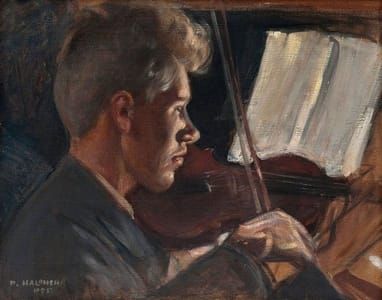 Artwork Title: Viulunsoittaja (Violinist)