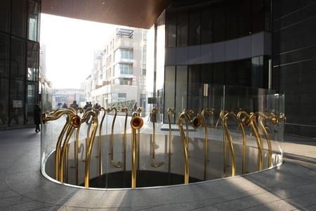 Artwork Title: This work is dedicated to those who pass this will think the voices and sounds of the city