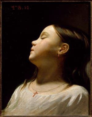 Artwork Title: Fillette Endormie, Détail