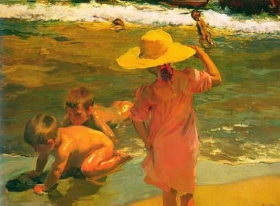 Artwork Title: Children on the Seashore