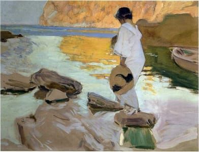 Artwork Title: Elena in cove, San Vicente at Majorca