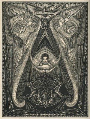 Artwork Title: Illustration for The Sacred Flame: The Fairy-Tale of Stefan Pártos