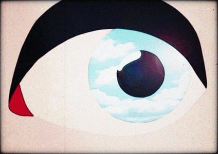 Artwork Title: Animated tribute to René Magritte  LE FAUX MIROIR