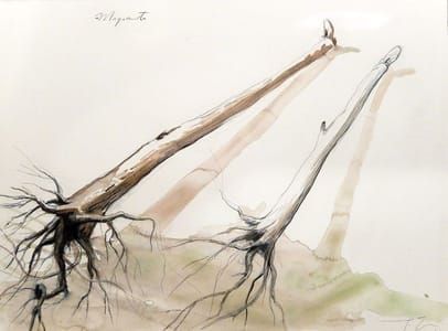 Artwork Title: Migrants (Drawing)