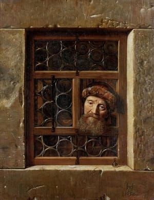 Artwork Title: Alter Mann im Fenster