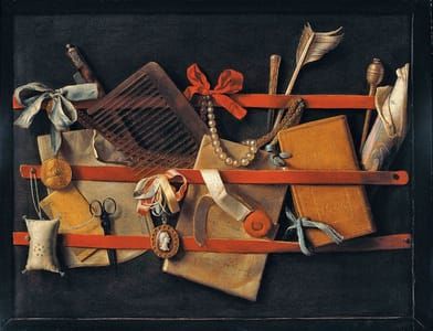 Artwork Title: Tromp-l'oeil Still-Life