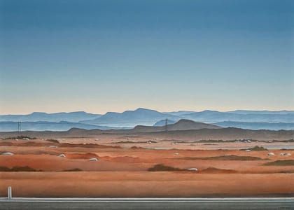 Artwork Title: Burgeo Road: The Blue Hills of Couteau