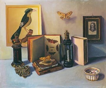 Artwork Title: Still Life with the Green Bird (Nature morte L'oiseau vert)