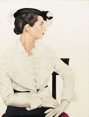 Artwork Title: Delfina Boutet de Monvel wearing an Ensemble by Pierre Piguet