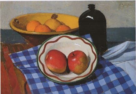 Artwork Title: Composition with Checked Cloth