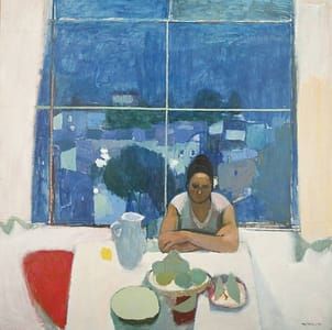 Artwork Title: Studio Window, Anticoli