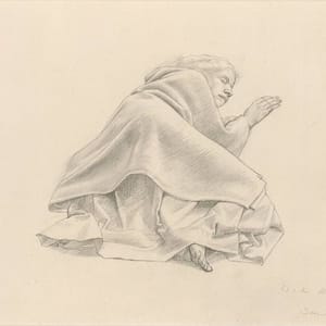 Artwork Title: Study of a Sleeping Woman for The Santissima Trinita