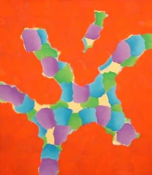 Artwork Title: Red Blue A