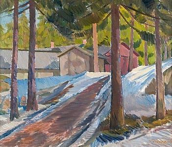Artwork Title: Skogsväg (Forest Road)