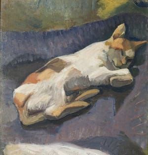 Artwork Title: Liggande Katt/ Lying Cat