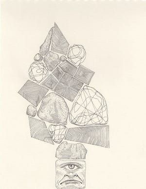 Artwork Title: Rocks on Head